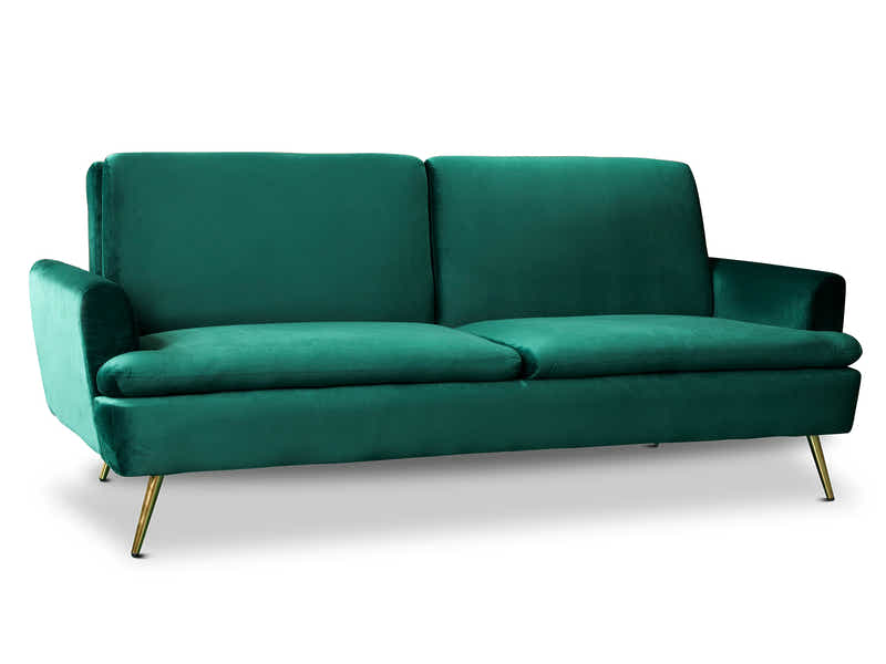 Gyllene Velvet Sofa Bed - Dark Green