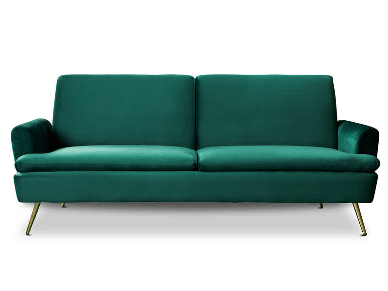 Gyllene Velvet Sofa Bed - Dark Green