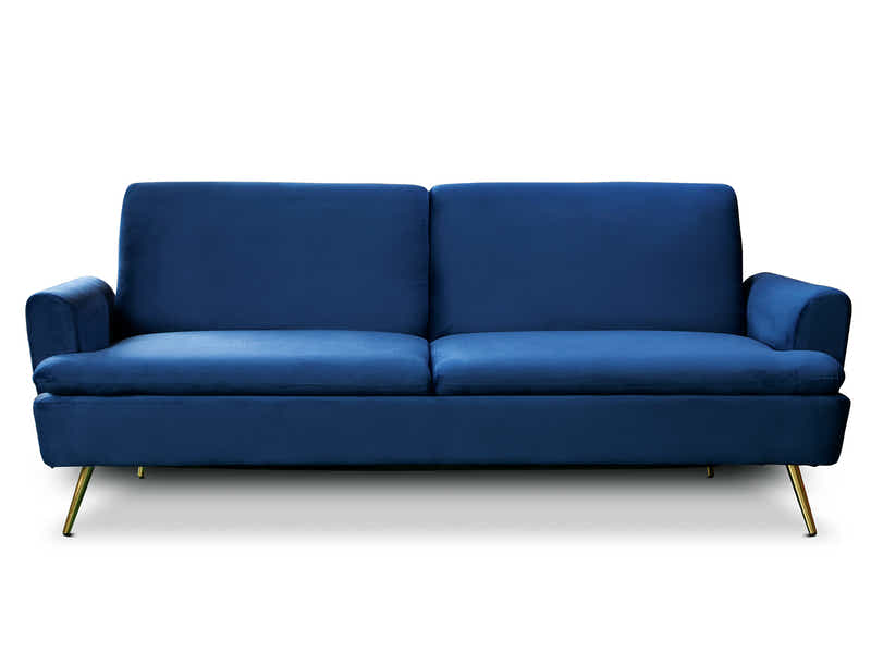 Gyllene Velvet Sofa Bed - Navy