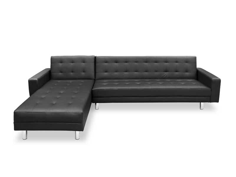 Klika PU Leather Sofa Bed - Black