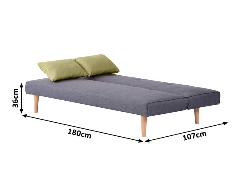 Staten Linen Sofa Bed - Grey