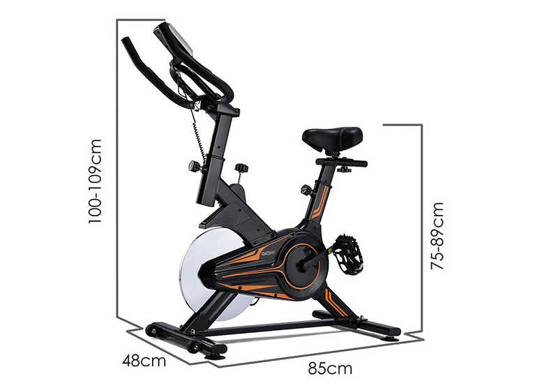 11kg Flywheel Exercise Spin Bike – Orange