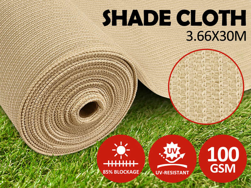 100gsm Sand Shade Cloth - 3.66m x 30m