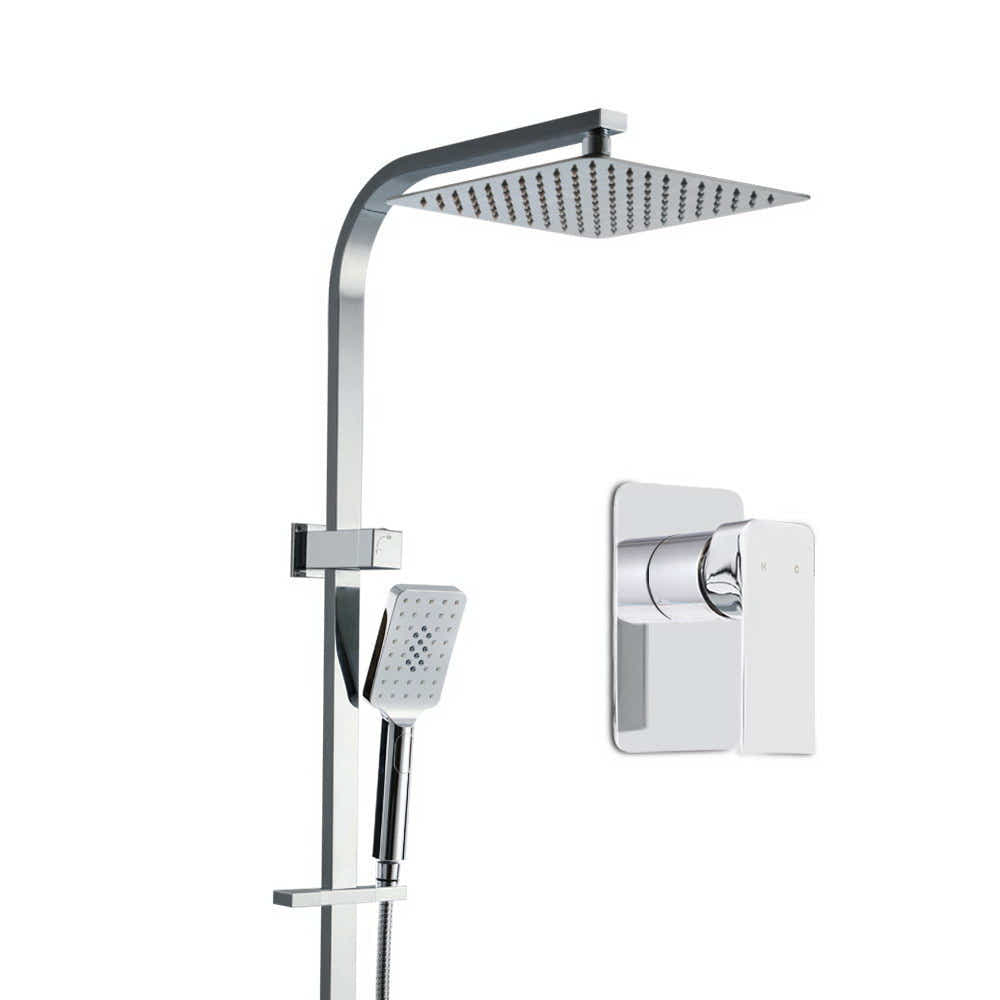DS NA Cefito 10'' Rain Shower Head Set High Pressure Mixer Tap Chrome