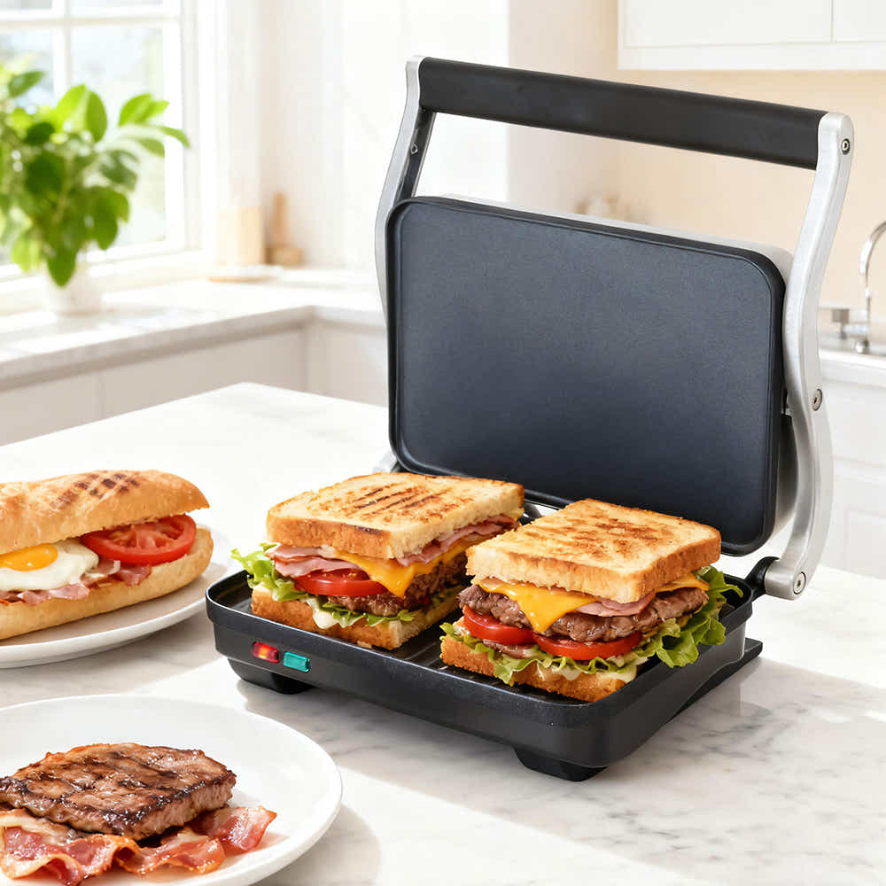 DS NA Devanti 3 in 1 Sandwich Maker Steak Press Grill 1000W