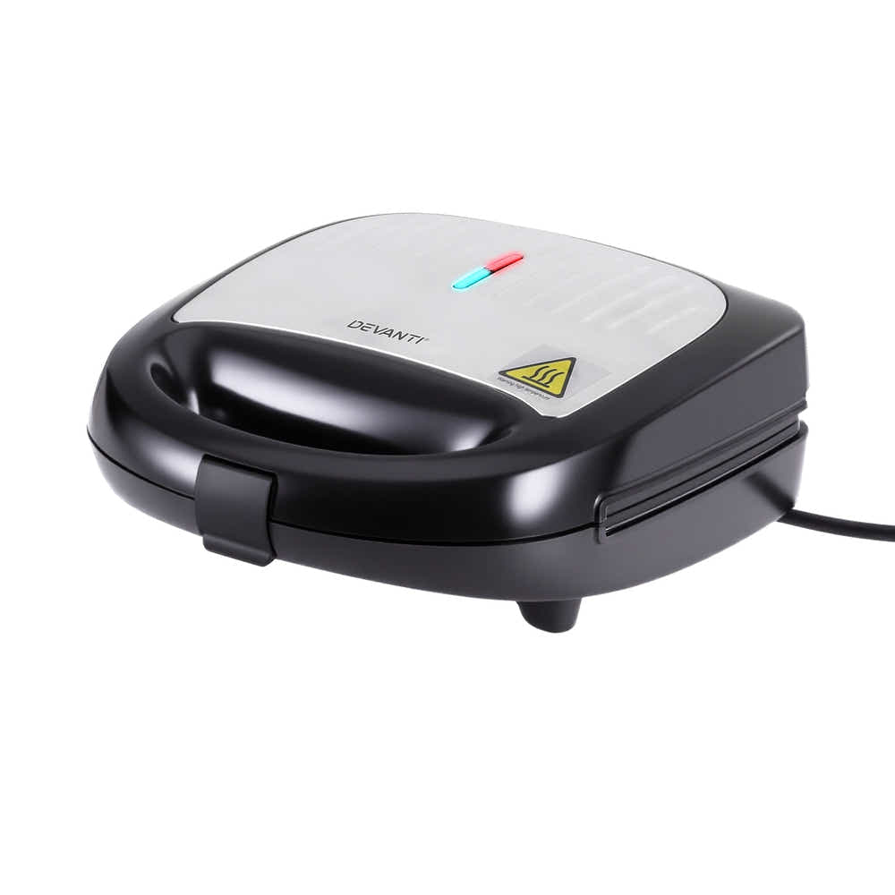 DS NA Devanti 3-in-1 Sandwich Press Waffle Maker Panini Press Grill 850W