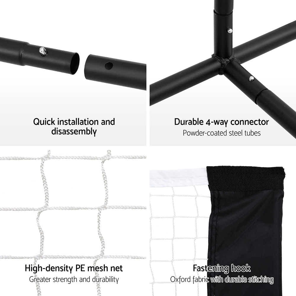 DS NA 3.6M Badminton Tennis Net Portable Volleyball Kit Adjustable Height