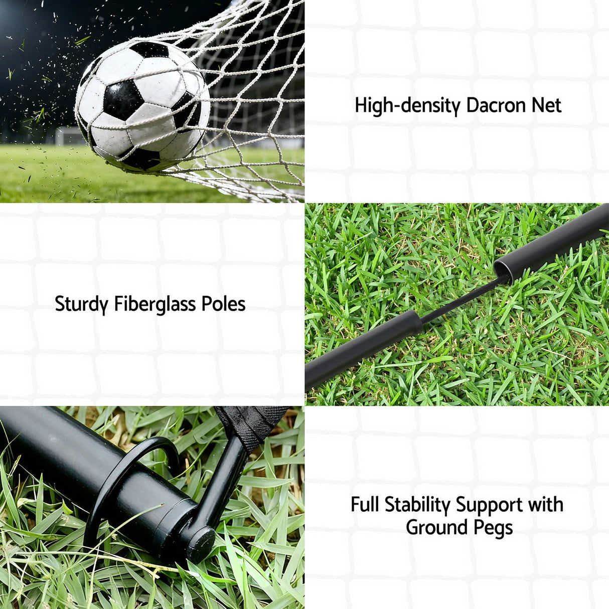 DS NA Everfit 2m Football Soccer Net Portable Goal Net Rebounder Sports Training