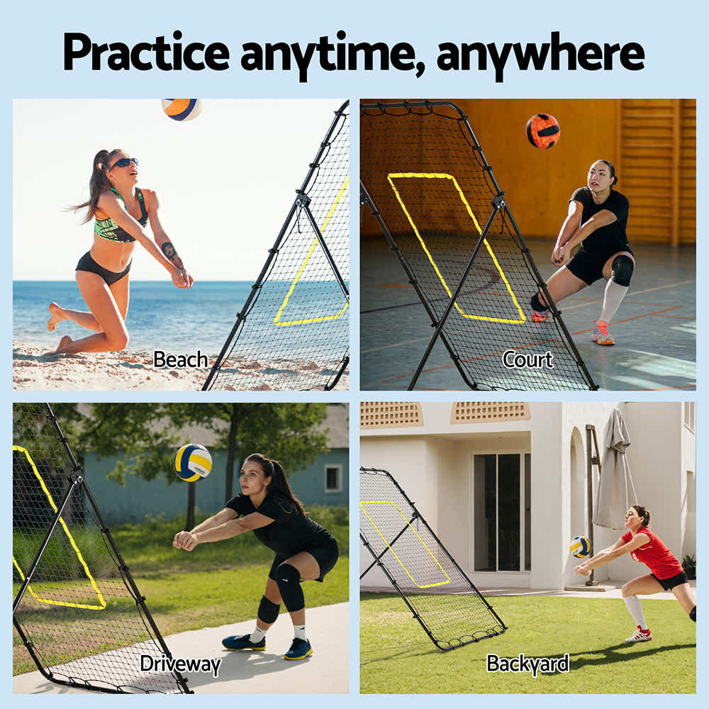 DS NA Everfit 7ft 2.1M Volleyball Net Football Goal with Frame Angle Adjustable