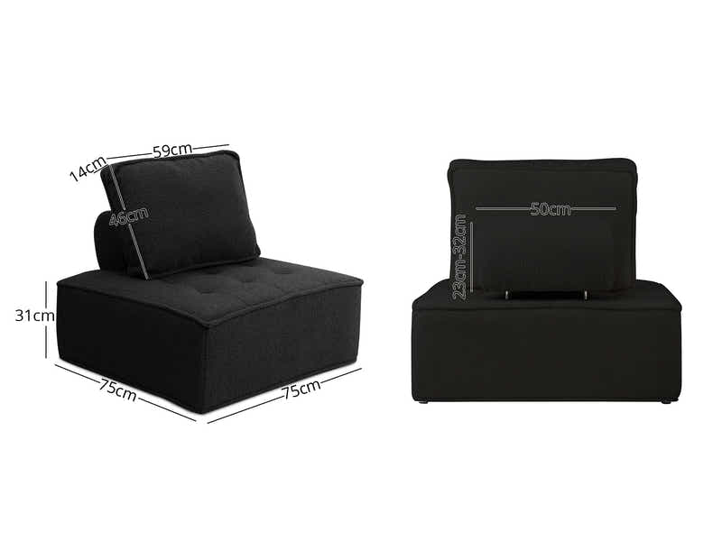 Brics Modular Sofa Black