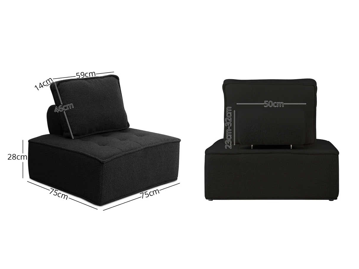 Brics Modular Sofa - Black