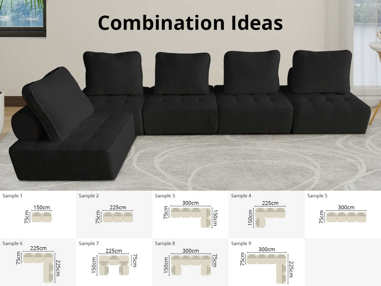 Brics Modular Sofa - Black