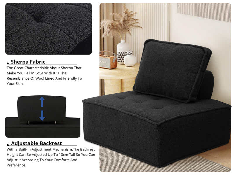 Brics Modular Sofa Black