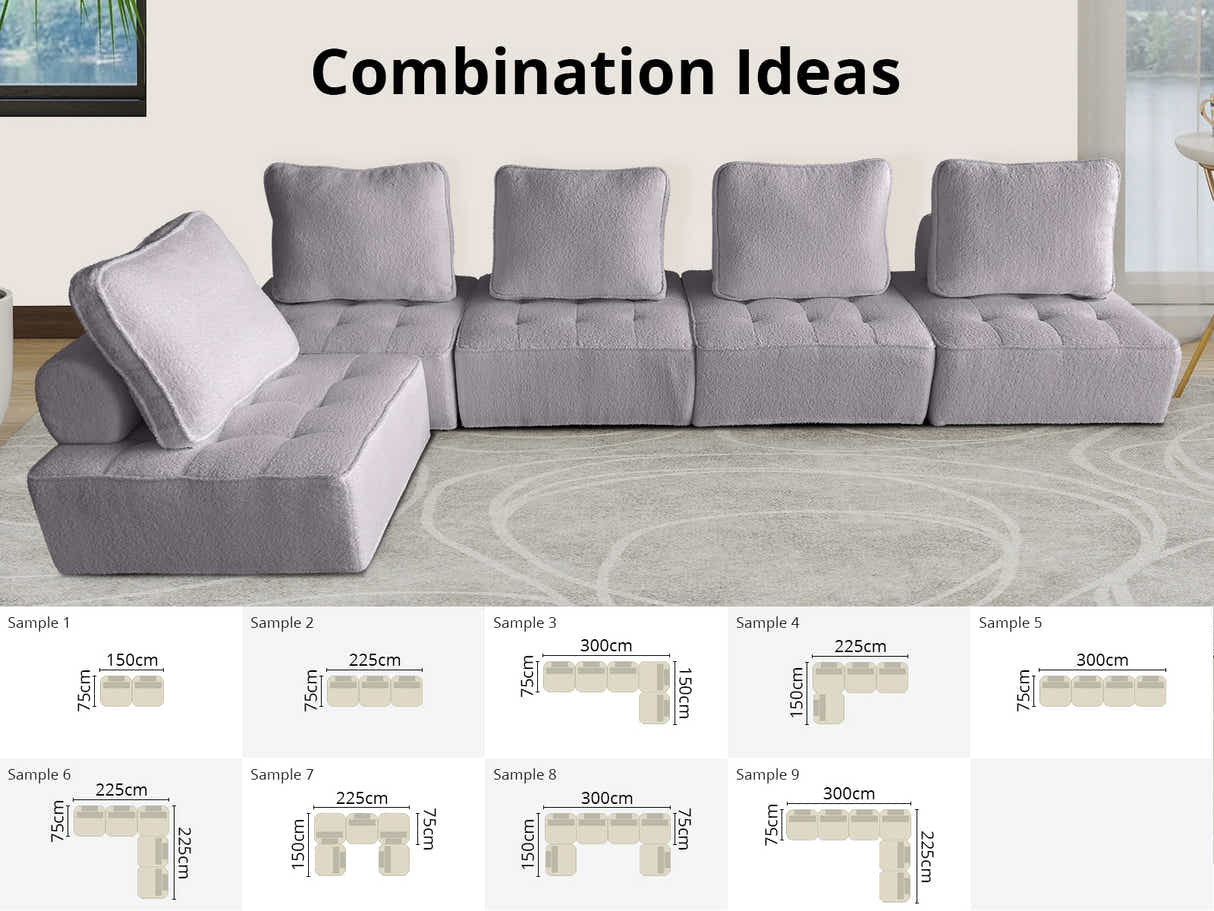 Brics Modular Sofa Grey