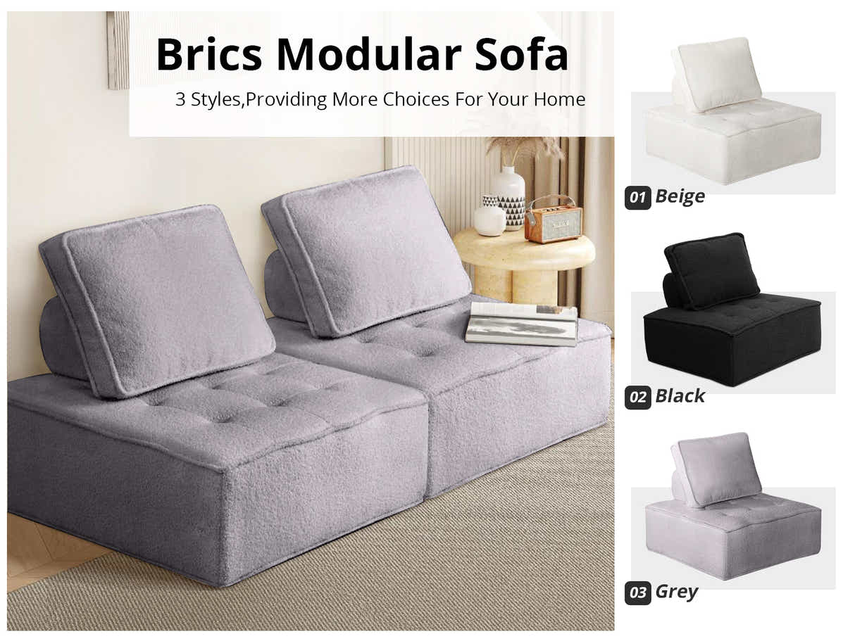 Brics Modular Sofa Grey