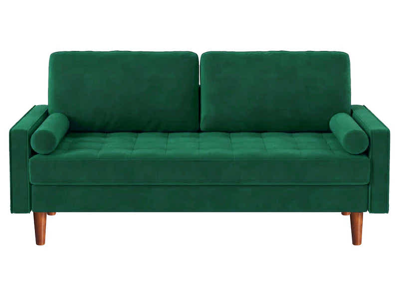 Gyllene 2-Seater Velvet Sofa - Green
