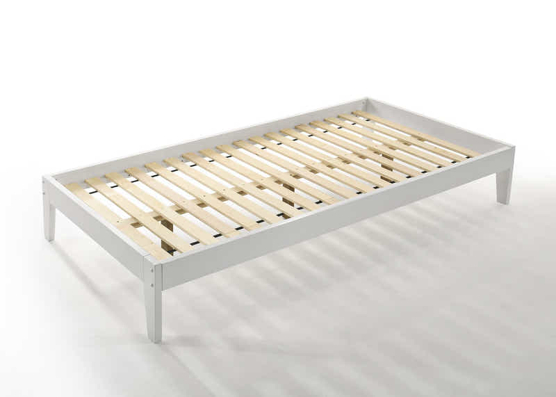 Sovo Bed Frame White - King Single