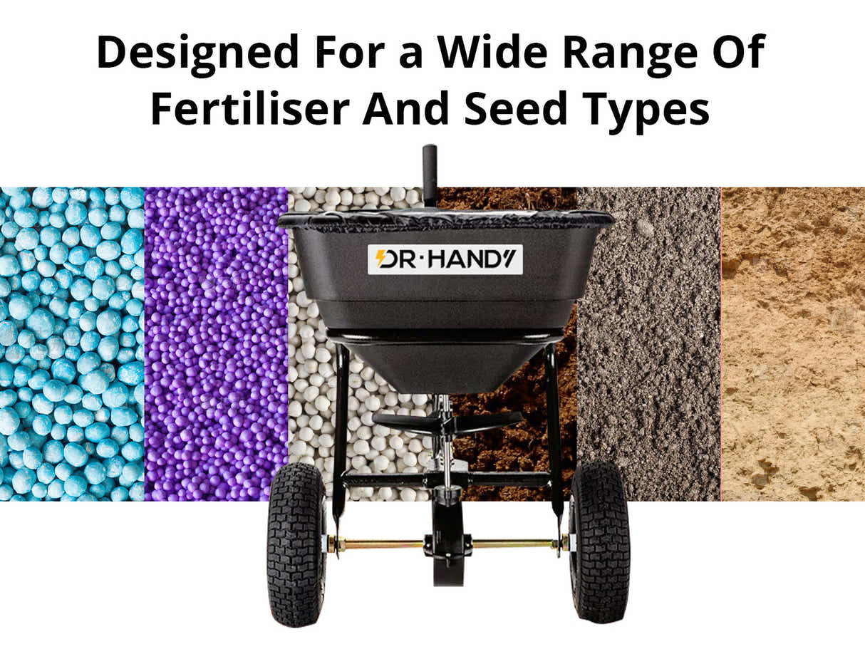 ATV Tow-Behind Fertilizer Spreader – 56kg / 60L Capacity
