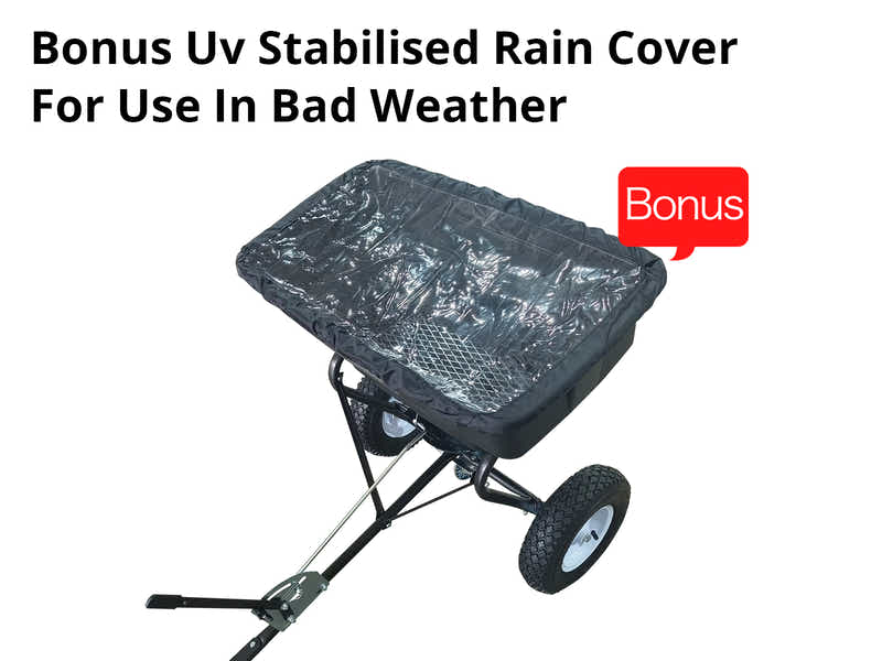 ATV Tow-Behind Fertilizer Spreader – 56kg / 60L Capacity