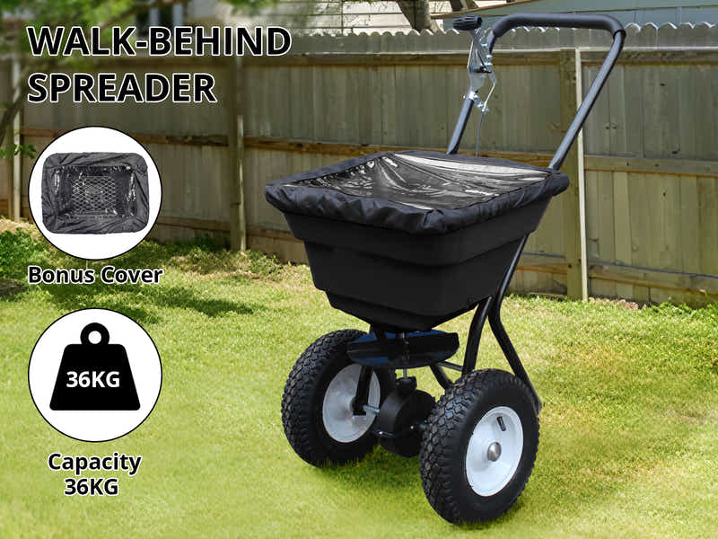 Walk-Behind Fertilizer Spreader – 36kg / 29L Capacity
