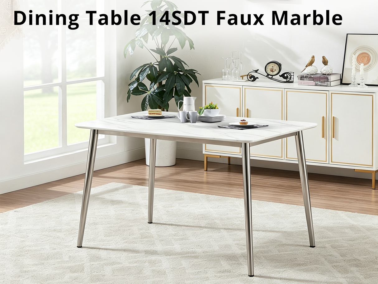 DS Dining Table 14SDT Faux Marble