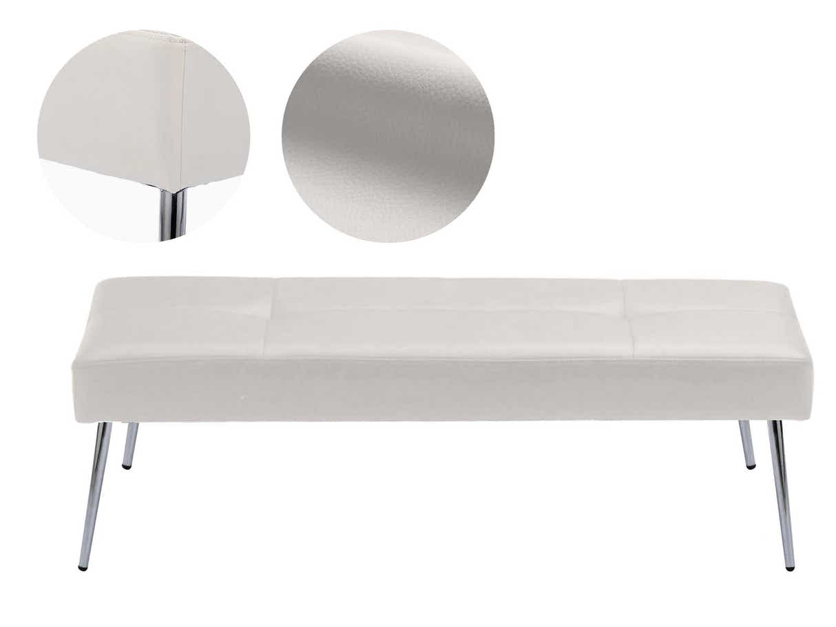 DS Tufted Leather Bench - Beige