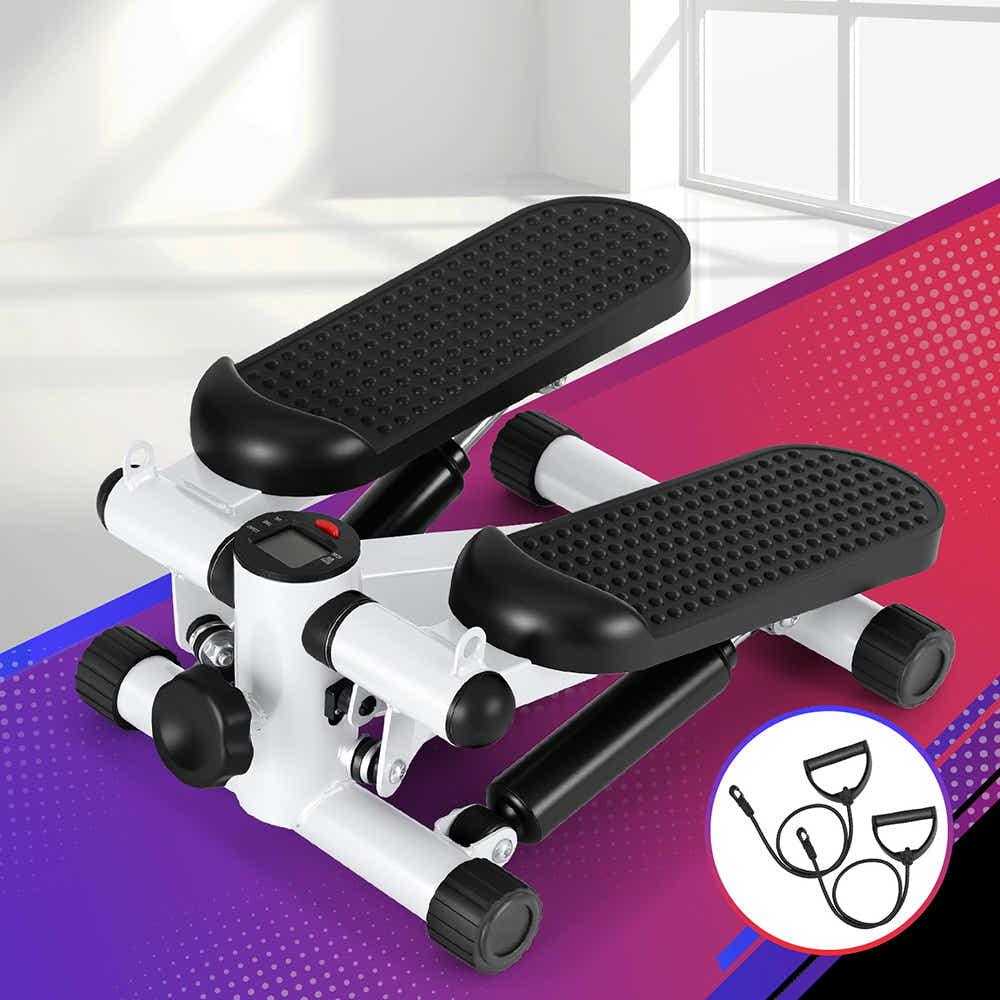 Mini Stepper with Resistance Rope Aerobic for Exercise Compact Home Work