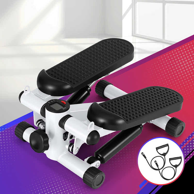 Mini Stepper with Resistance Rope Aerobic for Exercise Compact Home Work