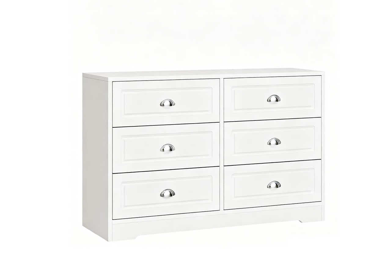 DS 6 Drawer Dressers 12082 White