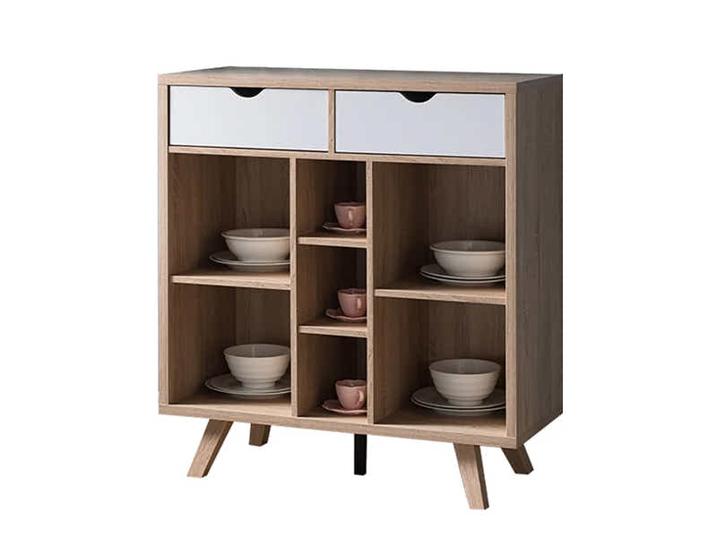 Sideboard / Buffet with Open Shelves - 91 cm