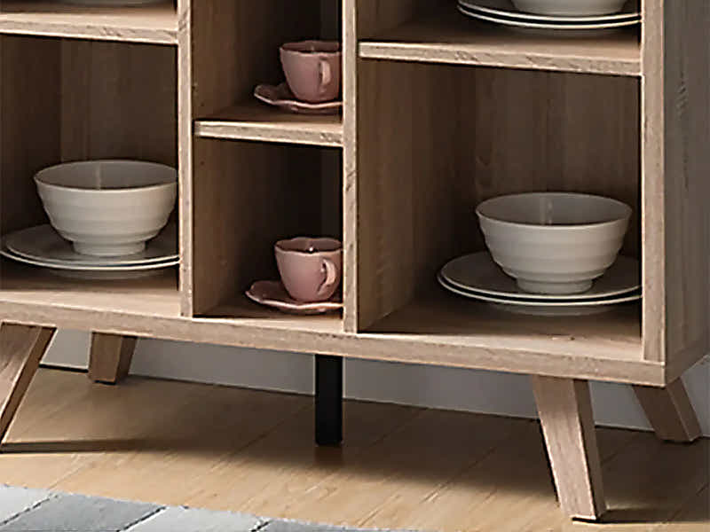 Sideboard / Buffet with Open Shelves - 91 cm