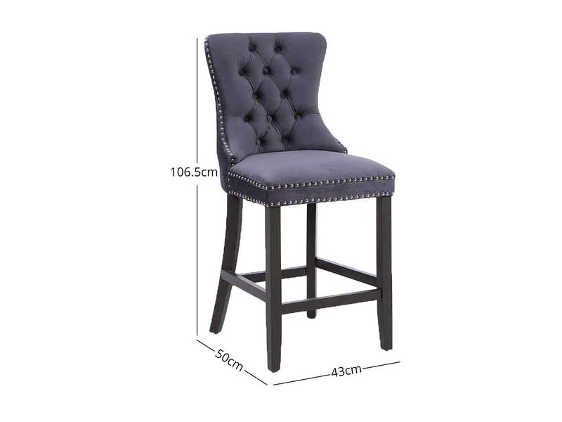 Dining Bar Chair Stool 3082 Dark Grey