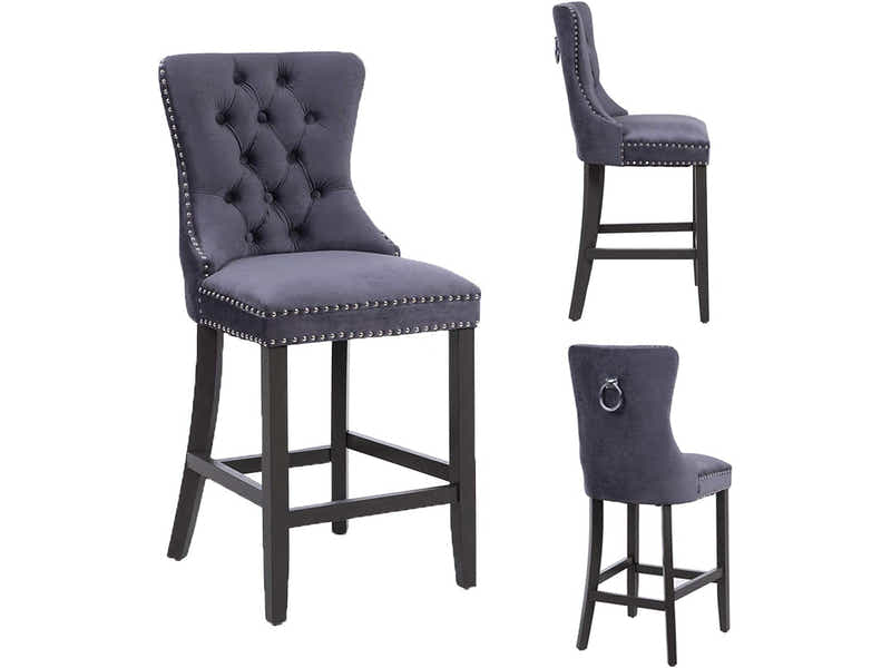Dining Bar Chair Stool 3082 Dark Grey