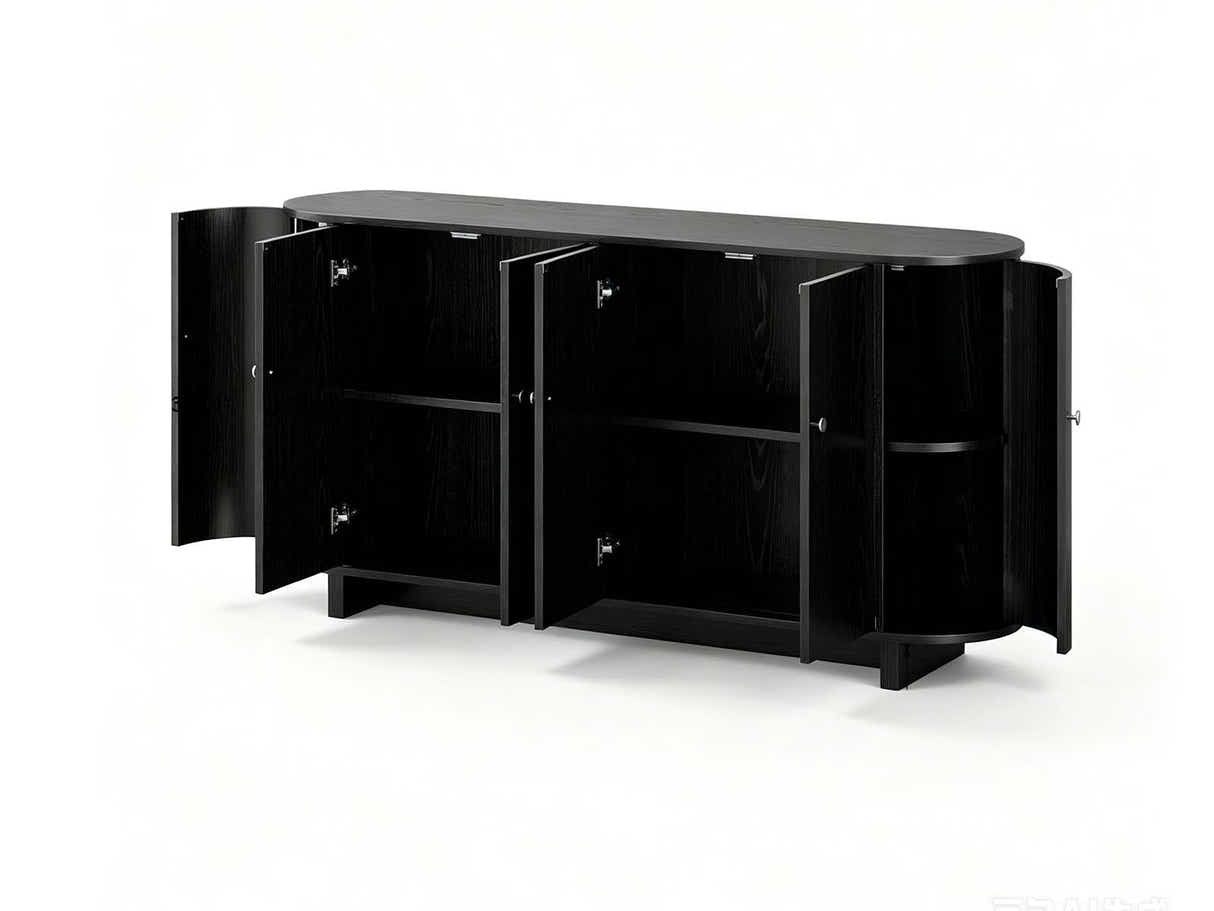 DS Black Buffet Cabinet - 160 cm