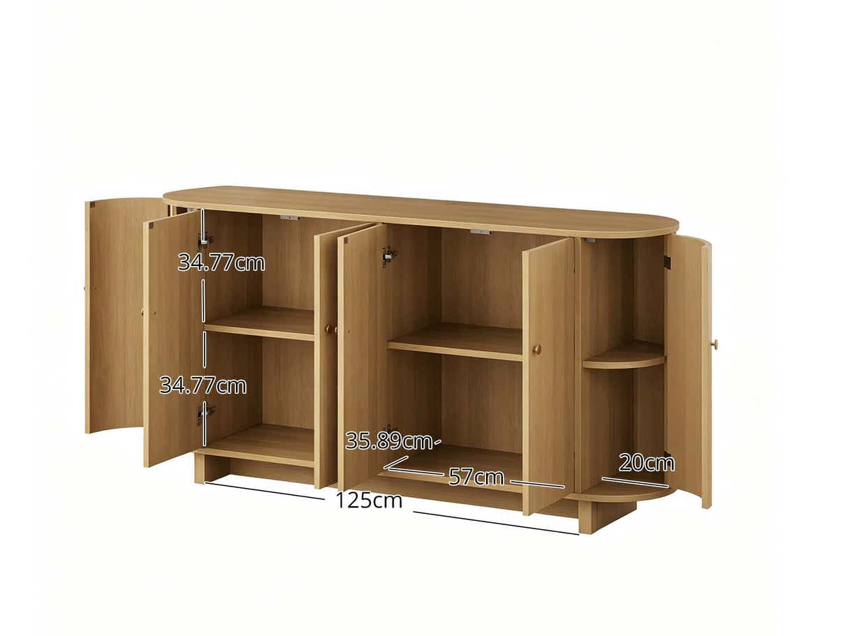 Oak Buffet Cabinet - 160 cm