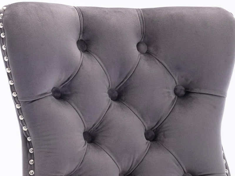 Dining chair 8012 Grey Silver x2