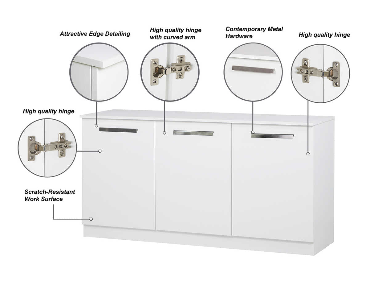 3-Door File Cabinet