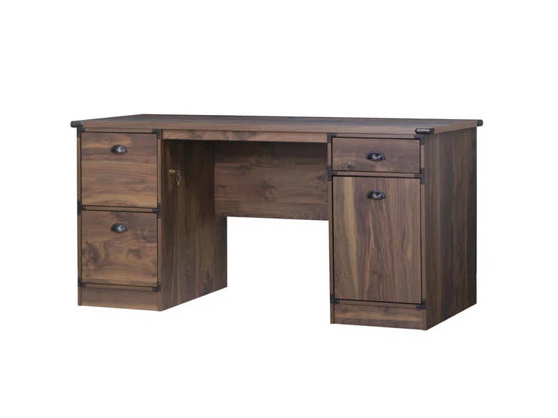 DS Executive Desk Dark Walnut