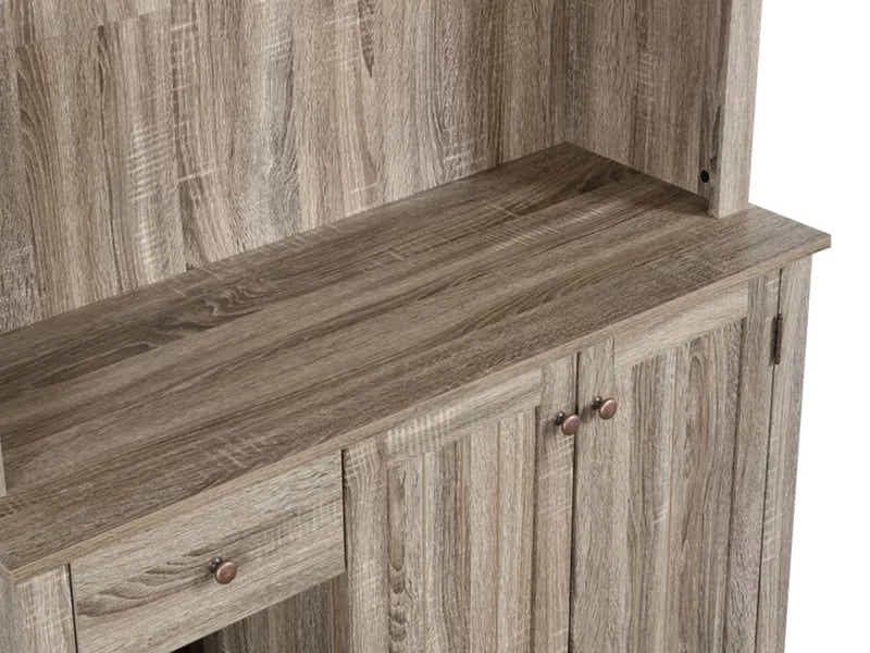 Grey Oak Kitchen Pantry Cabinet (Right)