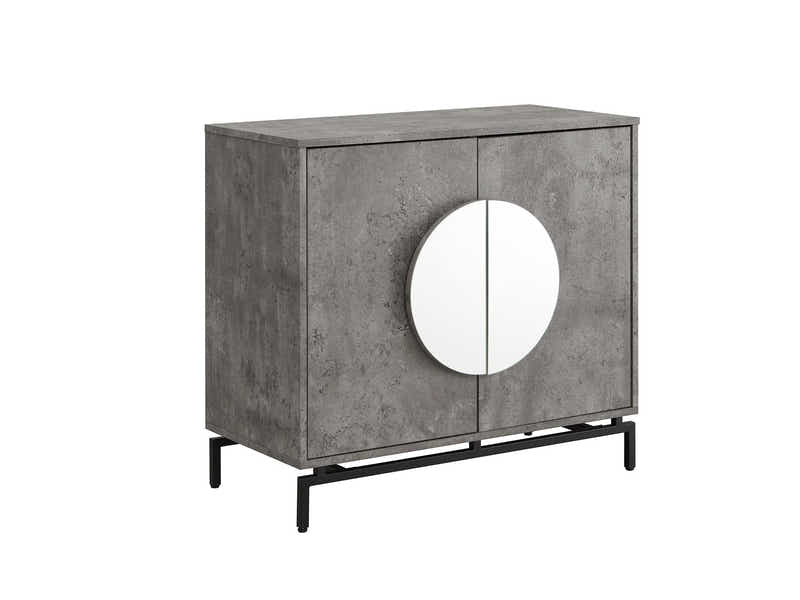 2-Door Wine Cabinet - Grey