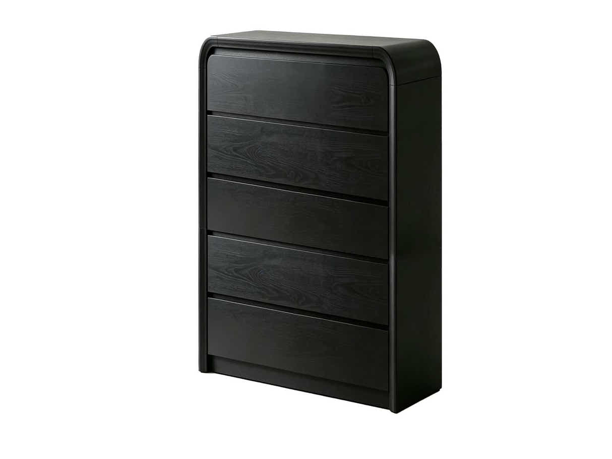 DS 5 Drawer Tallboy Black