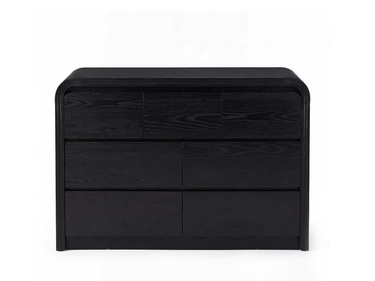 DS Kian 7-Drawer Cabinet - Black