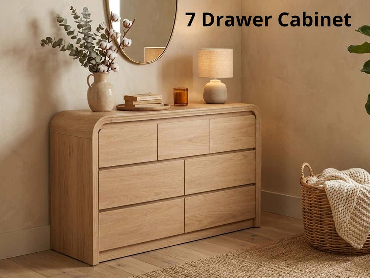 DS 7 Drawer Cabinet Wood