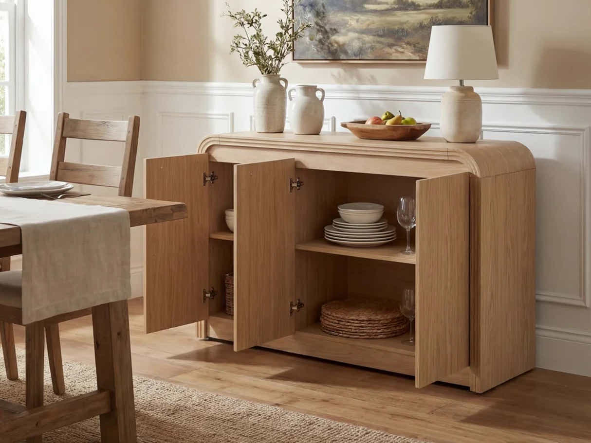 DS Olle 3-Door Buffet Storage Cabinet - Wood