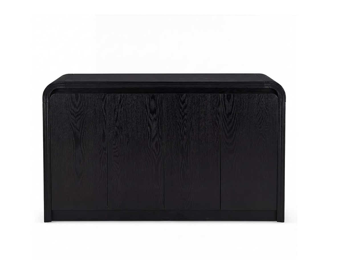 DS 4-Door Buffet Storage Cabinet Black