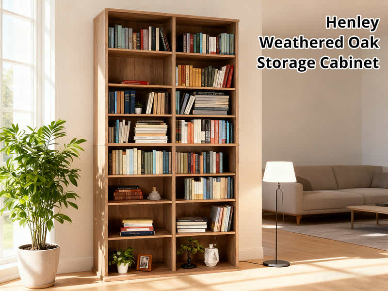 DS Henley Weathered Oak Storage Cabinet