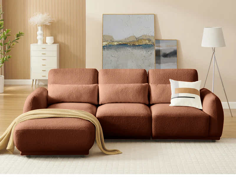 DS 4Pcs Modular Sofa Set Orange