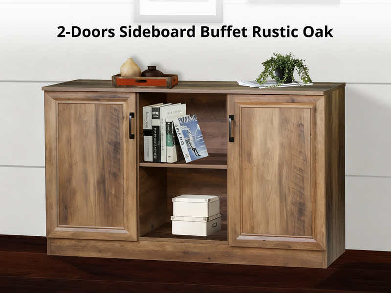 DS 2-Door Sideboard Buffet Rustic Oak
