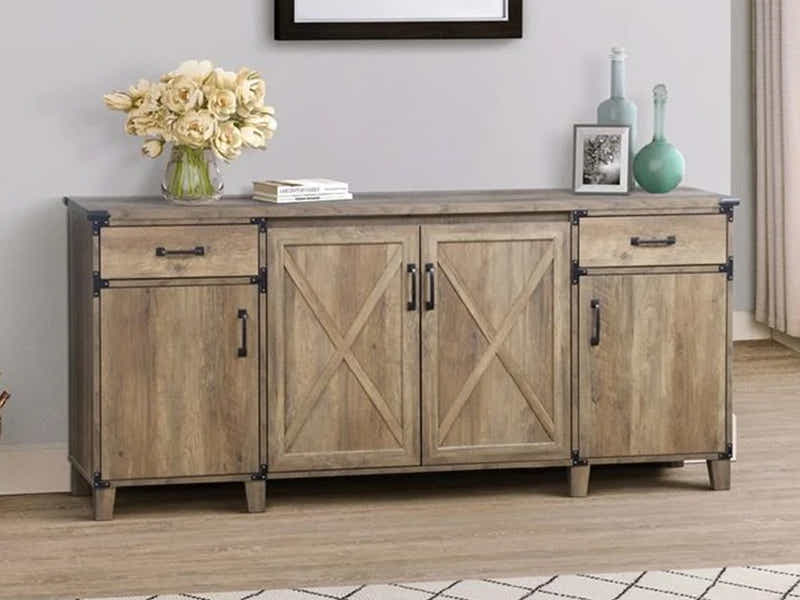 DS 4-Door Cabinet Rustic Oak