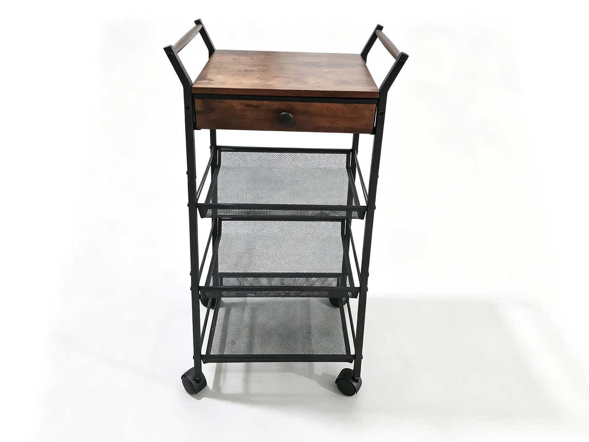 DS Dining Cart - Black & Walnut